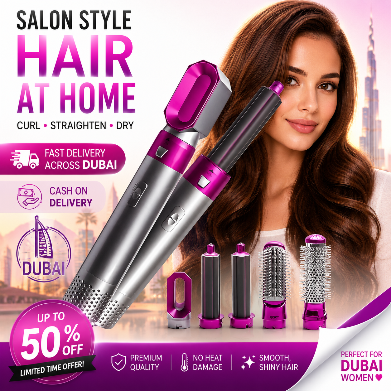Hot Air Brush (5-in-1)